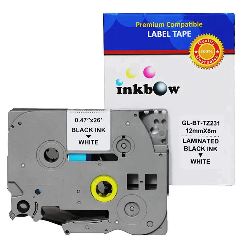 Compatible TZe-231 Laminated Label Tape for Brother Printer
